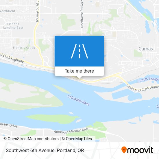 Mapa de Southwest 6th Avenue
