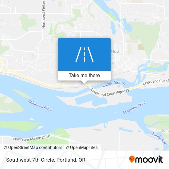Southwest 7th Circle map