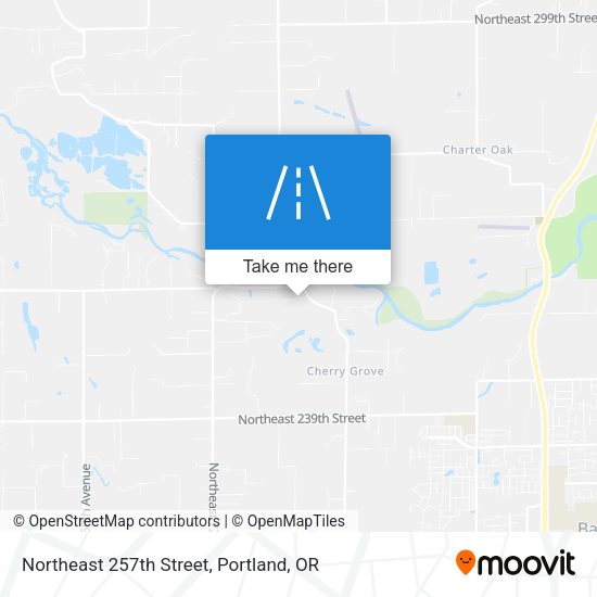 Northeast 257th Street map