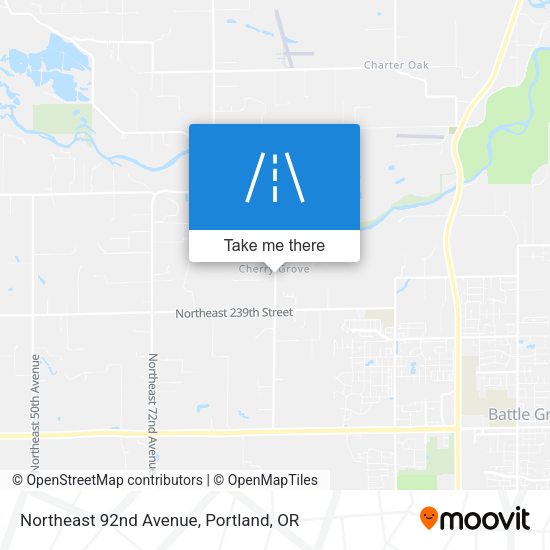 Northeast 92nd Avenue map