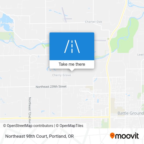 Northeast 98th Court map