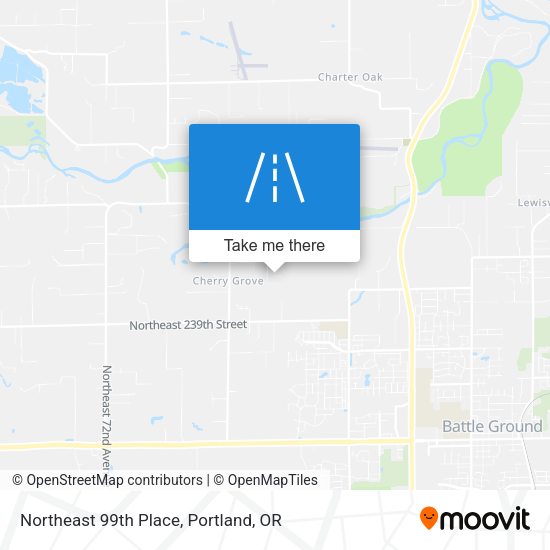 Northeast 99th Place map