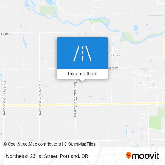 Northeast 231st Street map
