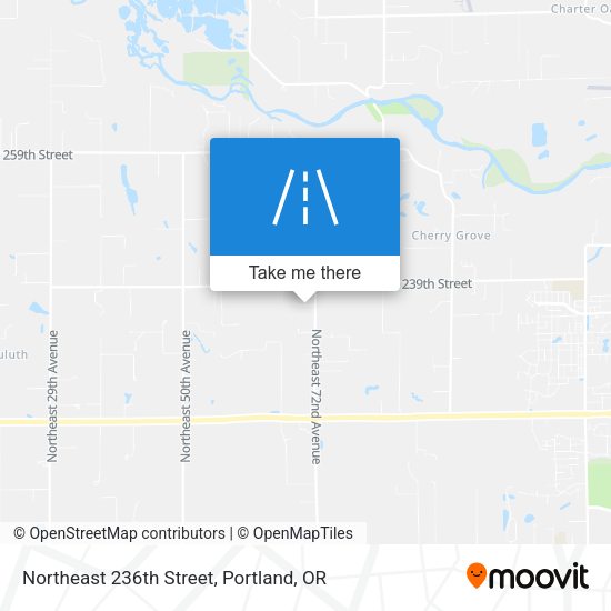 Northeast 236th Street map