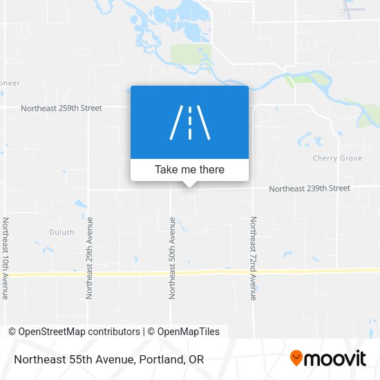 Northeast 55th Avenue map