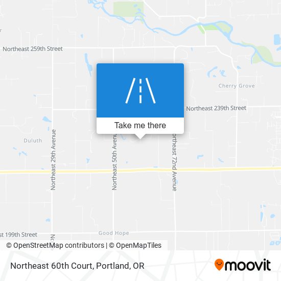 Northeast 60th Court map