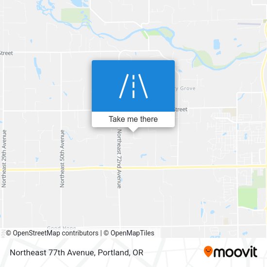 Northeast 77th Avenue map