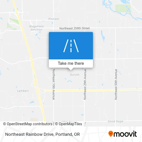 Northeast Rainbow Drive map
