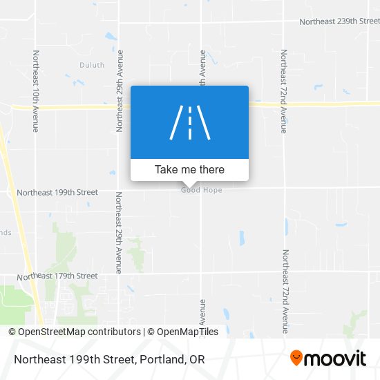 Northeast 199th Street map