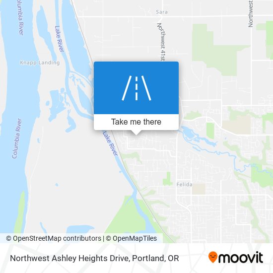 Northwest Ashley Heights Drive map