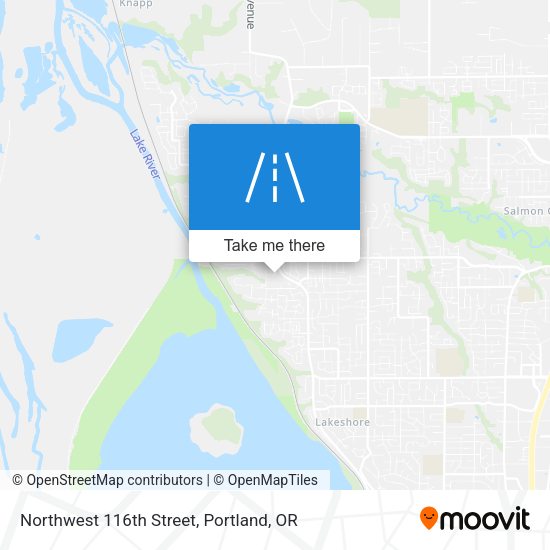 Northwest 116th Street map