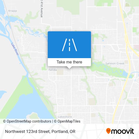 Northwest 123rd Street map