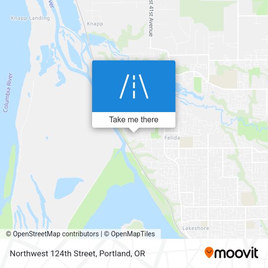 Northwest 124th Street map