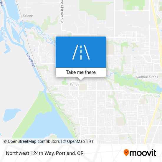 Northwest 124th Way map