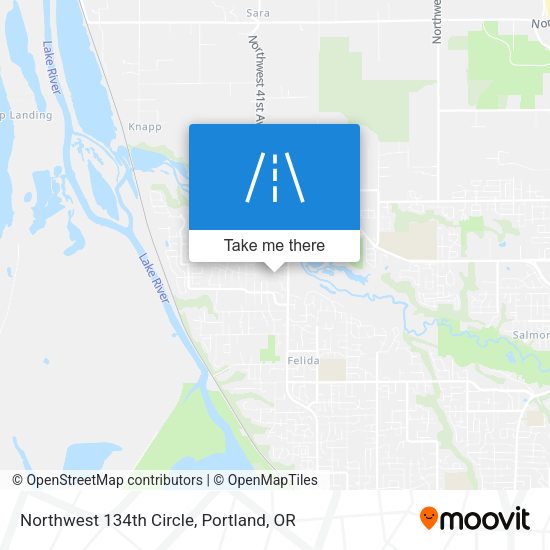 Mapa de Northwest 134th Circle