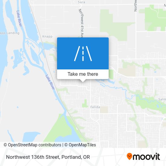 Northwest 136th Street map