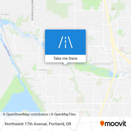 Northwest 17th Avenue map
