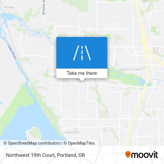 Northwest 19th Court map