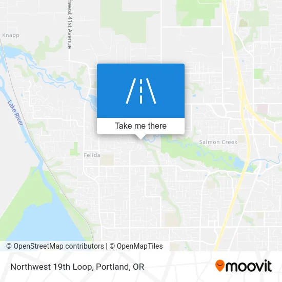 Northwest 19th Loop map
