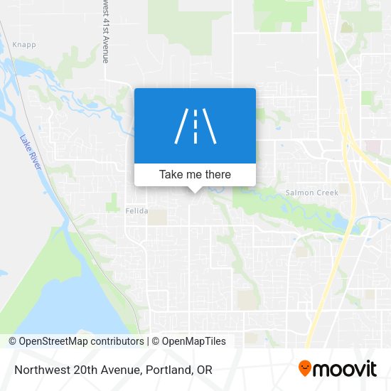 Northwest 20th Avenue map