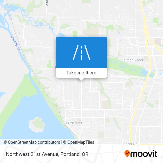 Northwest 21st Avenue map