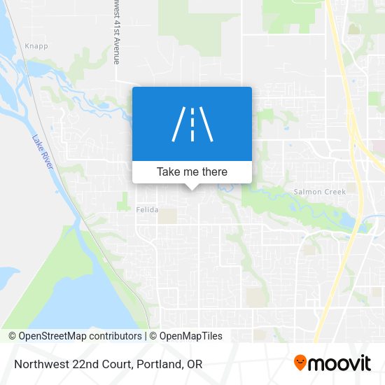 Northwest 22nd Court map