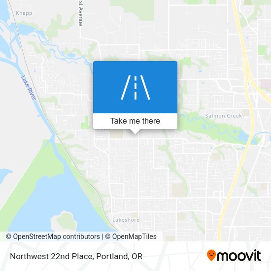 Northwest 22nd Place map