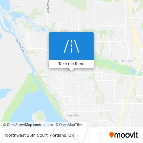 Northwest 25th Court map