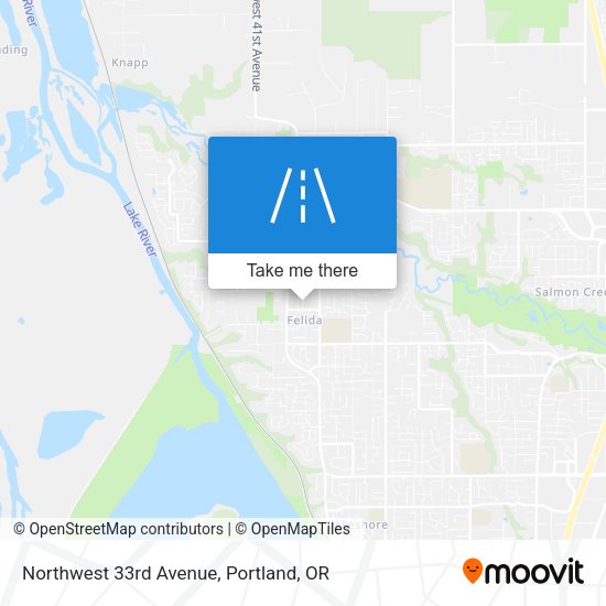 Northwest 33rd Avenue map