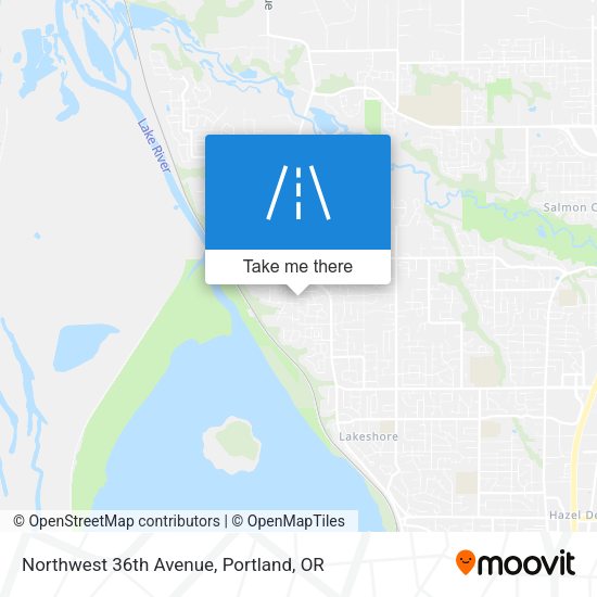 Northwest 36th Avenue map