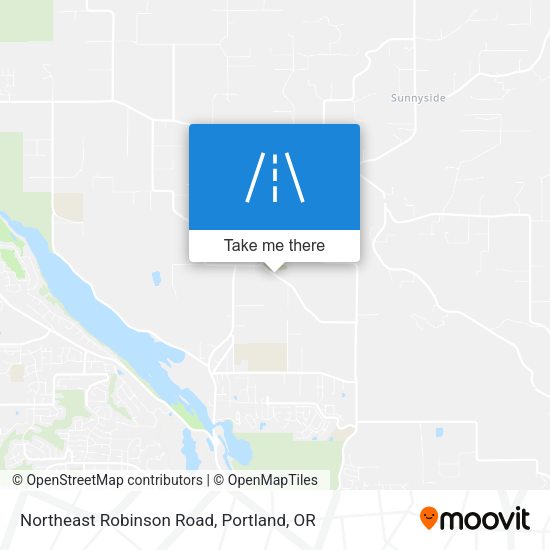 Northeast Robinson Road map