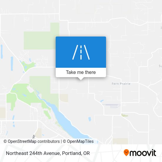 Northeast 244th Avenue map