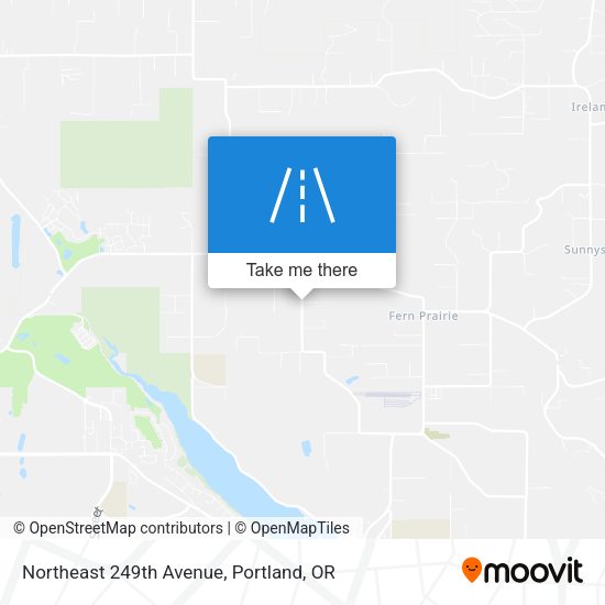 Northeast 249th Avenue map