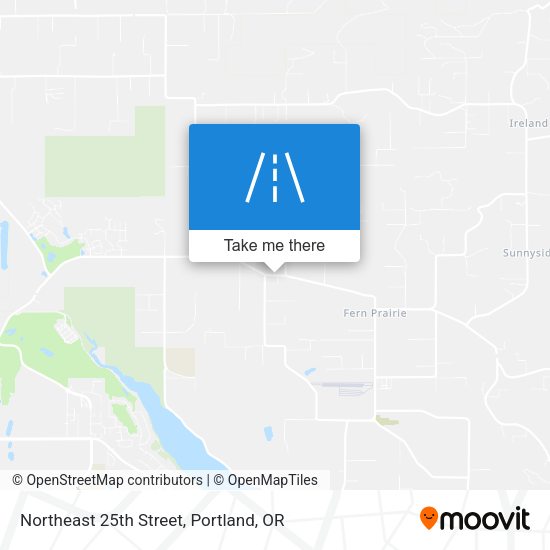 Mapa de Northeast 25th Street