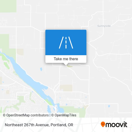 Northeast 267th Avenue map
