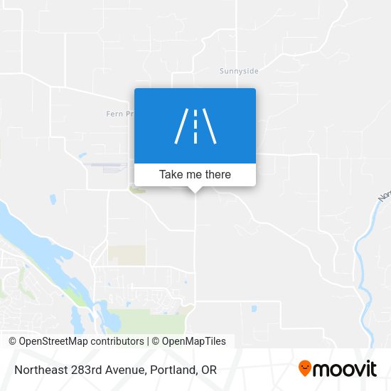 Northeast 283rd Avenue map