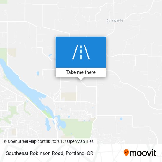 Southeast Robinson Road map