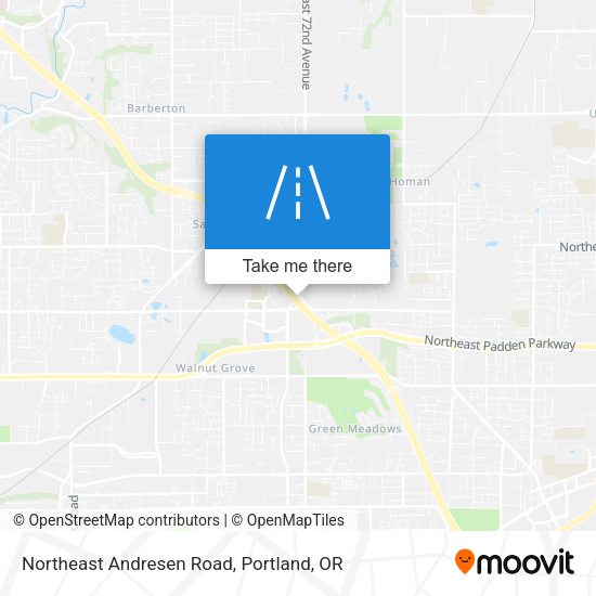 Northeast Andresen Road map