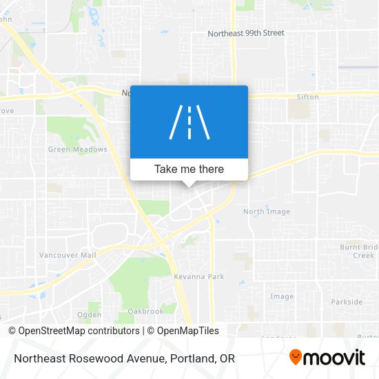 Mapa de Northeast Rosewood Avenue