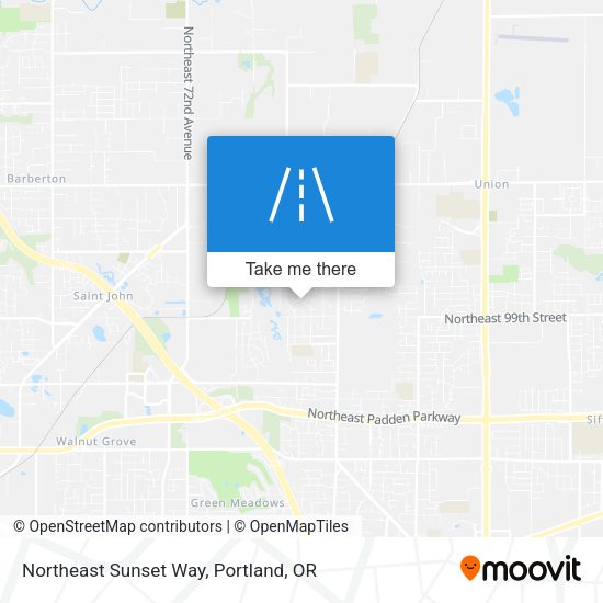 Mapa de Northeast Sunset Way