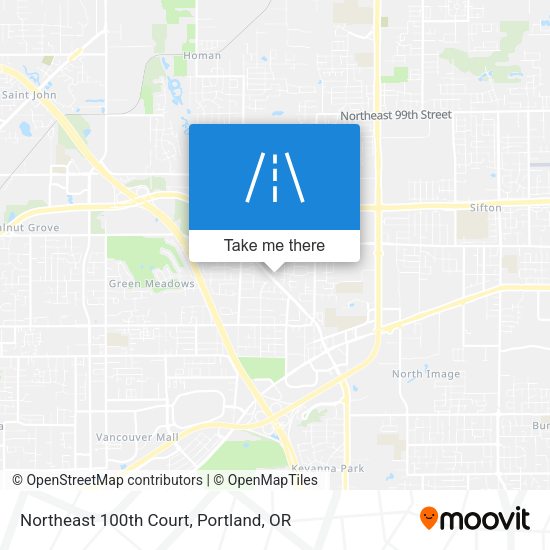 Mapa de Northeast 100th Court