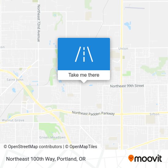 Mapa de Northeast 100th Way