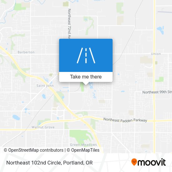 Mapa de Northeast 102nd Circle
