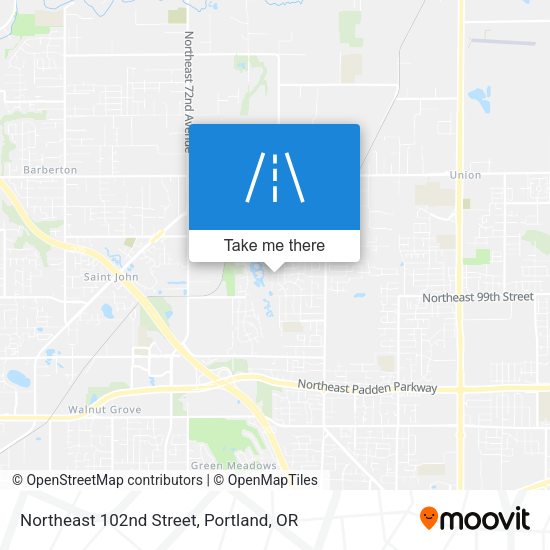 Mapa de Northeast 102nd Street
