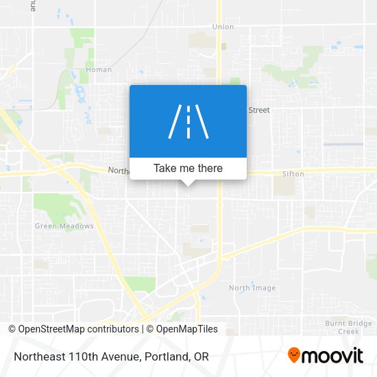 Mapa de Northeast 110th Avenue