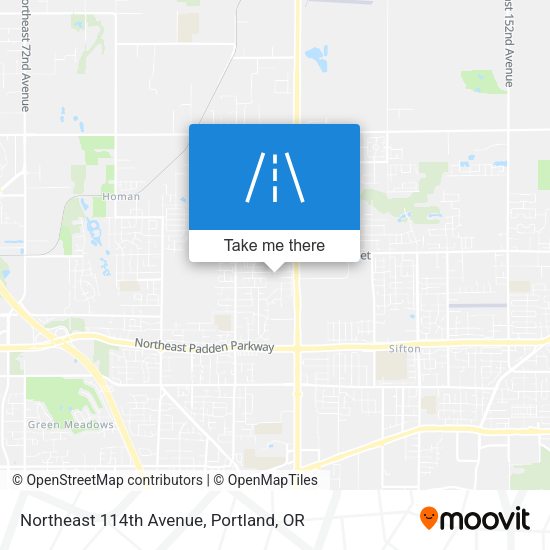 Northeast 114th Avenue map