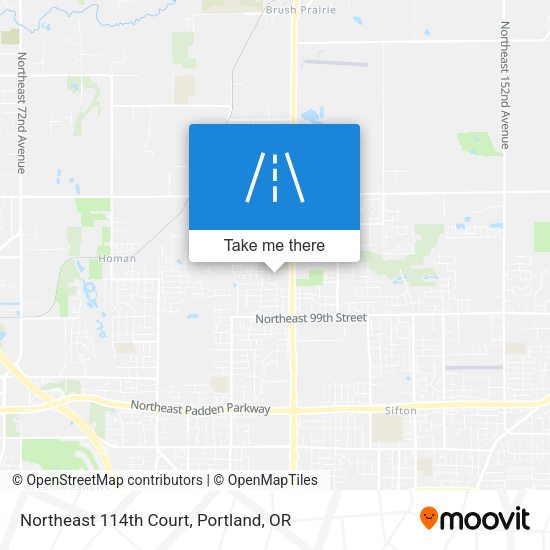 Mapa de Northeast 114th Court