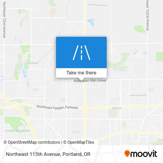 Mapa de Northeast 115th Avenue