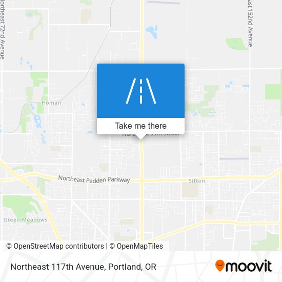 Mapa de Northeast 117th Avenue