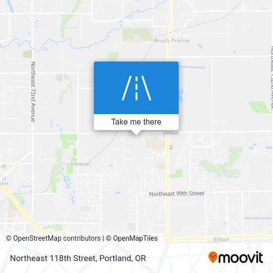 Northeast 118th Street map